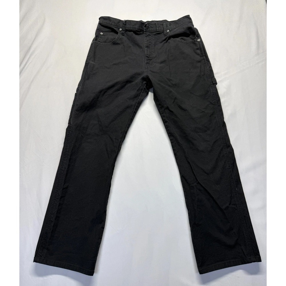 Genuine Dickies Flex Duck Utility Jeans Mens 32x29 Black Stretch Hammer Loop